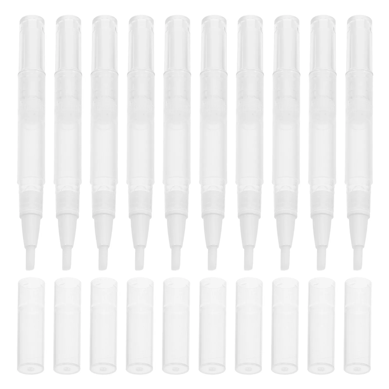 

10 Pcs Nail Care Oil Empty Bottle Cuticle Pen for Nails Remover Lip Gloss Pens Brush