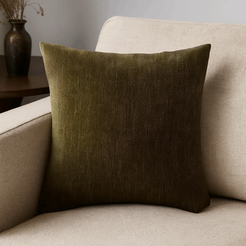 Cotton Linen French Medieval Style Pillowcase Black Border Retro Cushion Cover Wear-resistant Dirt-resistant Waist Pillow Cover