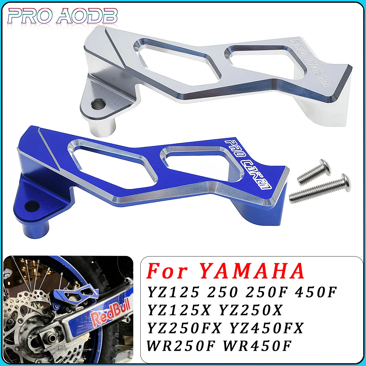 

CNC Rear Brake Caliper Guard Protector Cover For Yamaha YZ 125 250 125X 250X 250FX YZ250F YZ450F YZ450FX WR 250R 250X 250F 450F