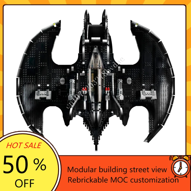 2363PCS Batwing Space War Weapon MOC SpaceShip Battle Model Building Blocks Architecture DIY Education Assembly Model Toy Gift