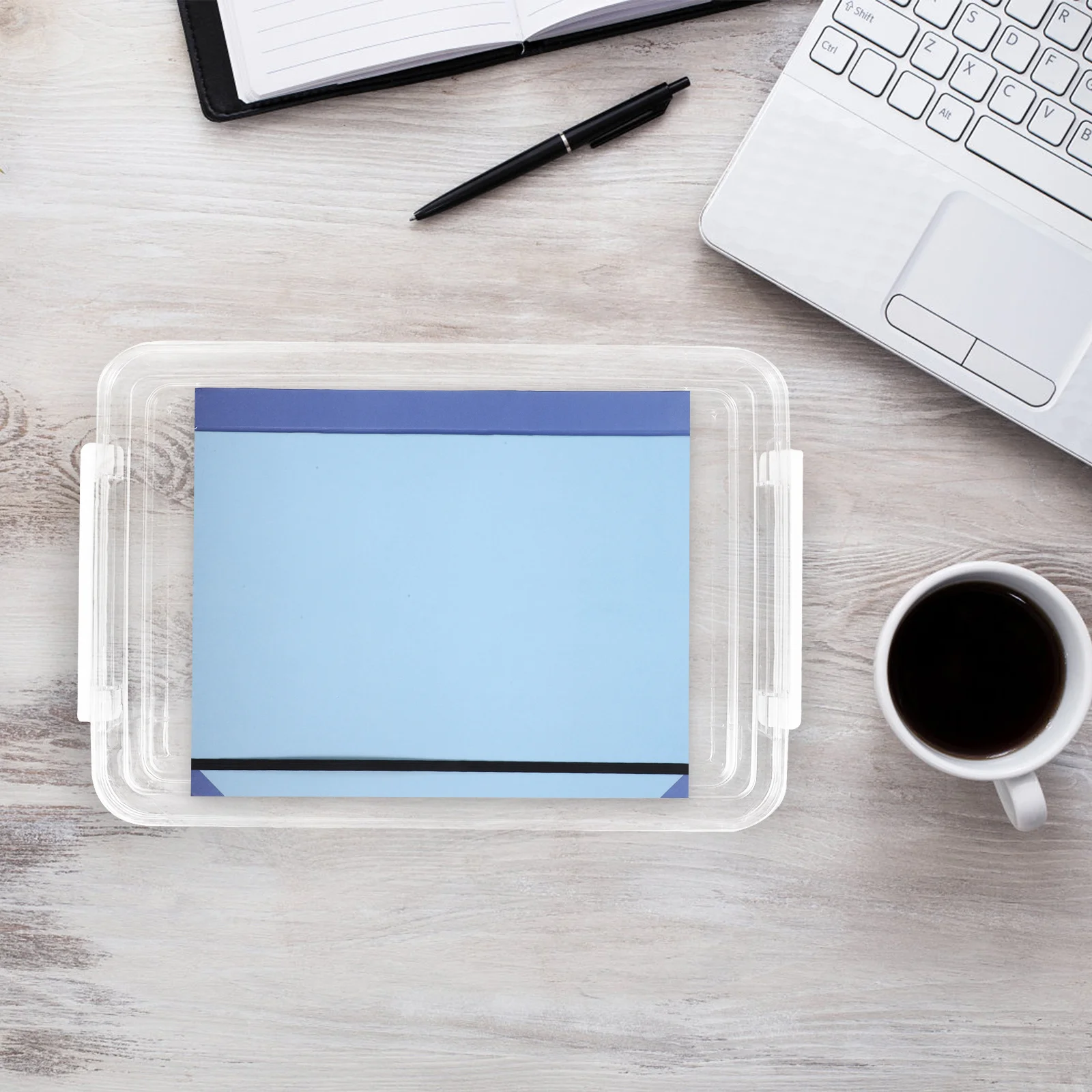 

Certificate Holder Case Box Pet Material Desktop File Organizer Document Storage Box Portable Card Photo Keeper