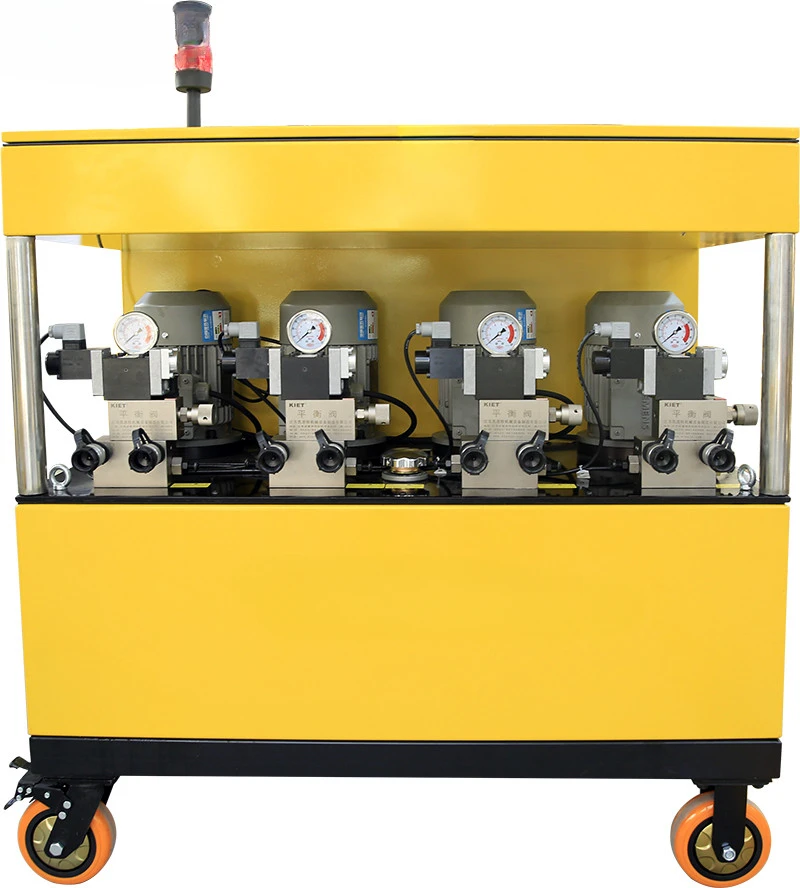 Double acting synchronous electric hydraulic lifting power pack