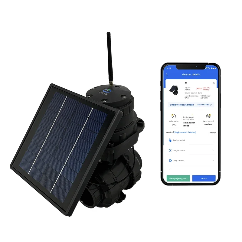 4G Wifi Irrigation Intelligent Controller Programmer Rain Bird Controller Intelligent Aquaculture Equipment Solar Water Valve