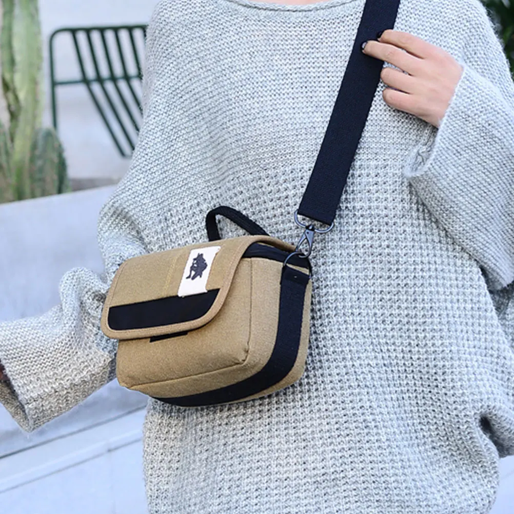 

Camera Bag Storage Bags Shoulder Protective Case Wallet Sling Cloth Drawstring Small Canvas