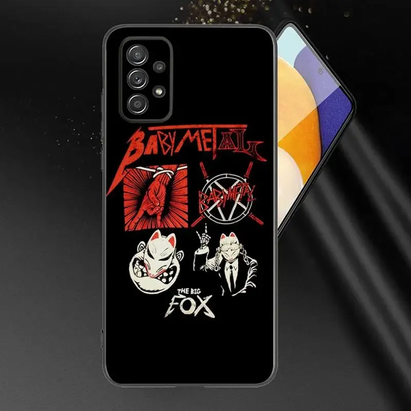 Babymetal Japanese Girl Idol Phone Case For Samsung A91 80 70 53 42 32 30 20 A50 30S 50S 21S 20S A20E Black Case