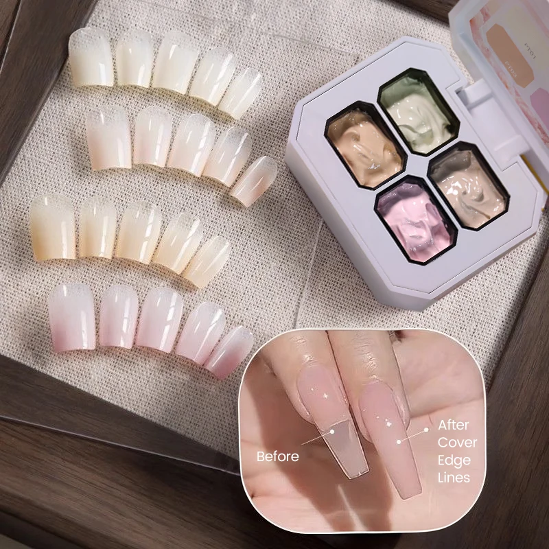 

UR SUGAR 4-цветный гель-лак для ногтей с градиентом, гель-лак для штамповки, переводная конструкция, замачиваемый УФ-светодиодный гель-лак