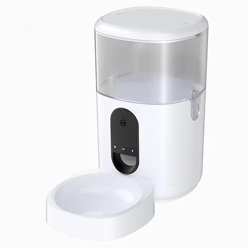 Automatic Pet Food Dispenser Plastic Dog Cat Feeder Bowl Smart Video Monitor Inventory Control Supply for Small Medium
