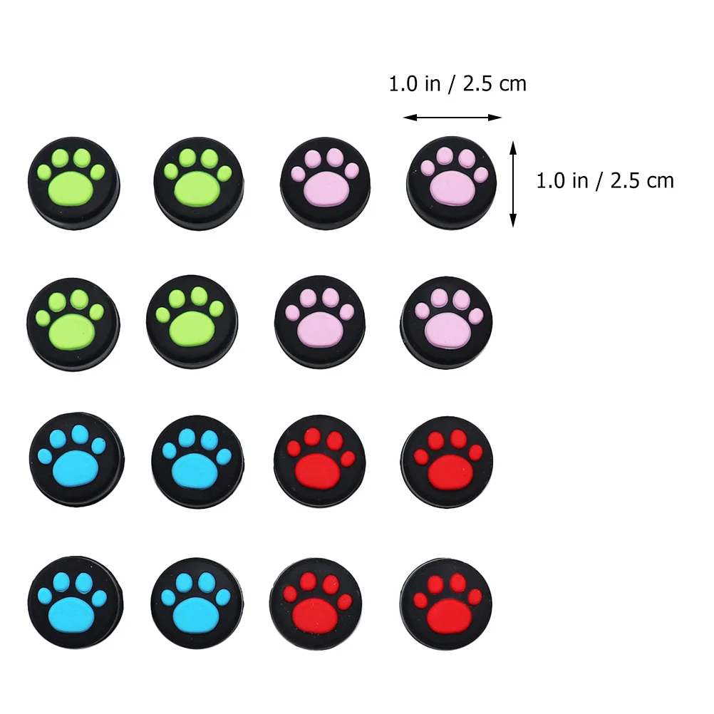 

20Pcs Cat Claw Silicone Joystick Grip Caps Non Slip Protective Covers for Game Console Thumb Stick Joystick Caps