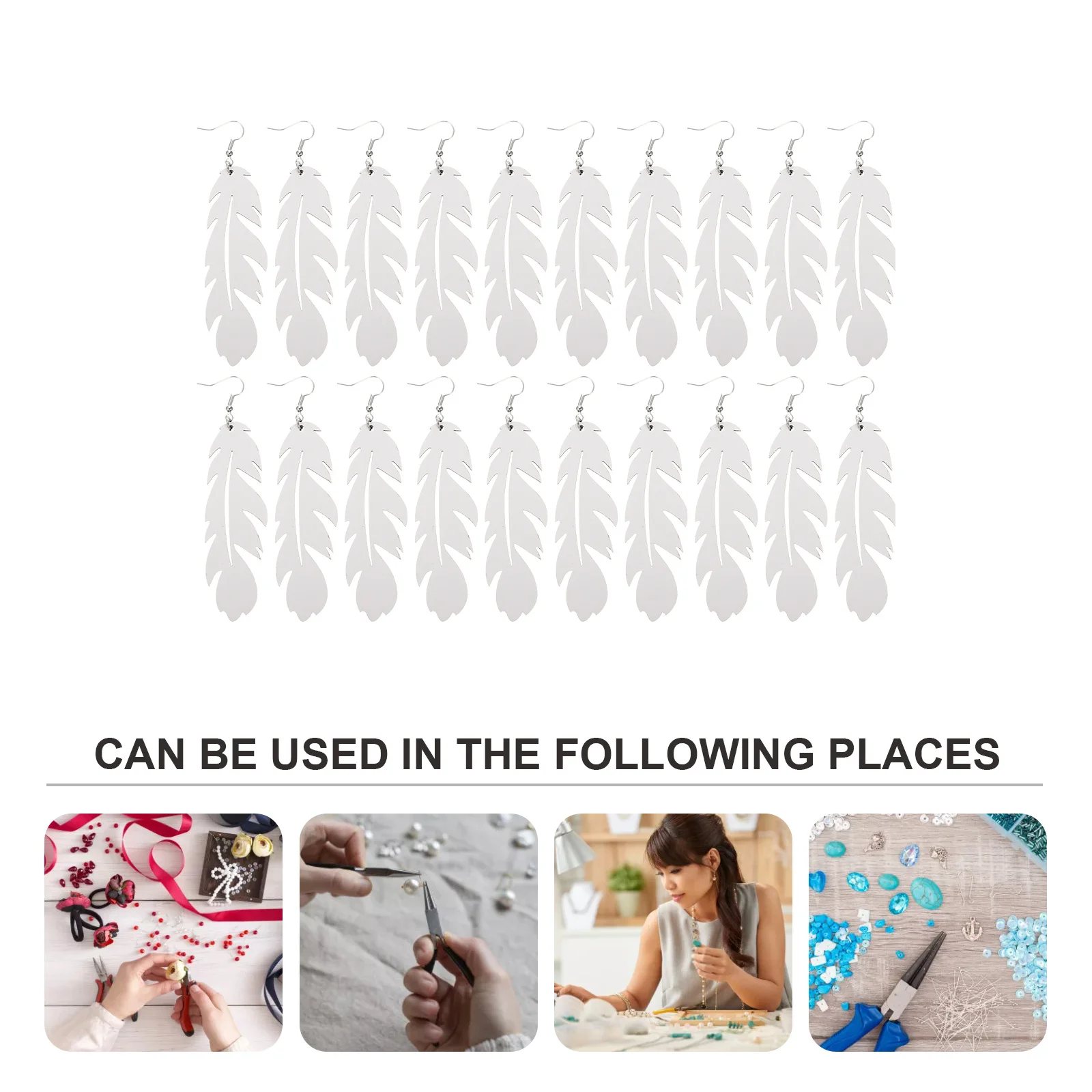 

20 комплектов сублимационных серег, двухсторонние теплопередающие кулон, ювелирные изделия, заготовки «сделай сам», украшения для рукоделия, сублимационные заготовки для сережек