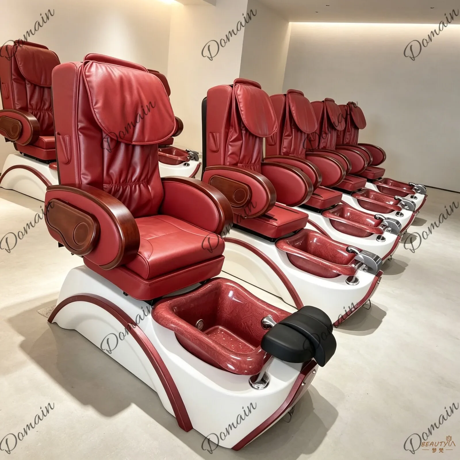 D81 High-end Beauty Electric Foot Bath Sofa Spa Club Massage Foot Bath Pedicure Chair Pedicure Stool