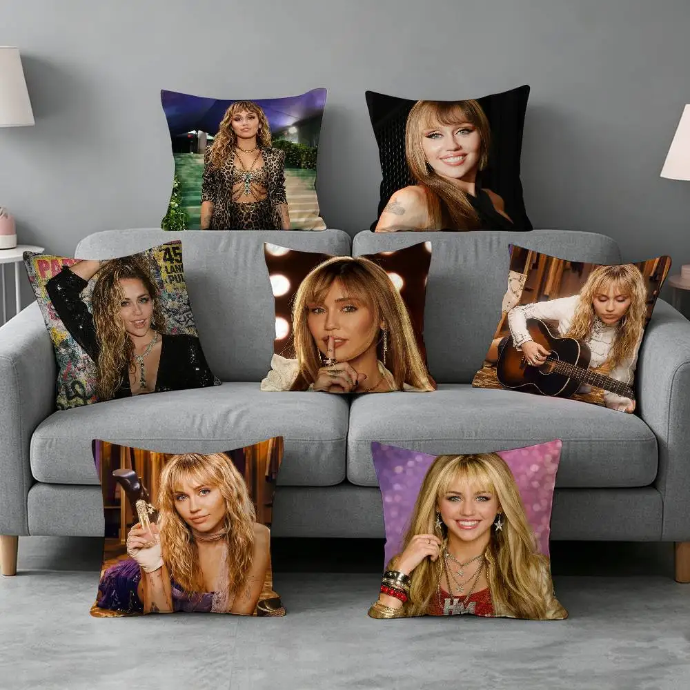 Hannah Montana-a Pillow cover gift High definition digital printing,Surprise  vivid pattern Household.