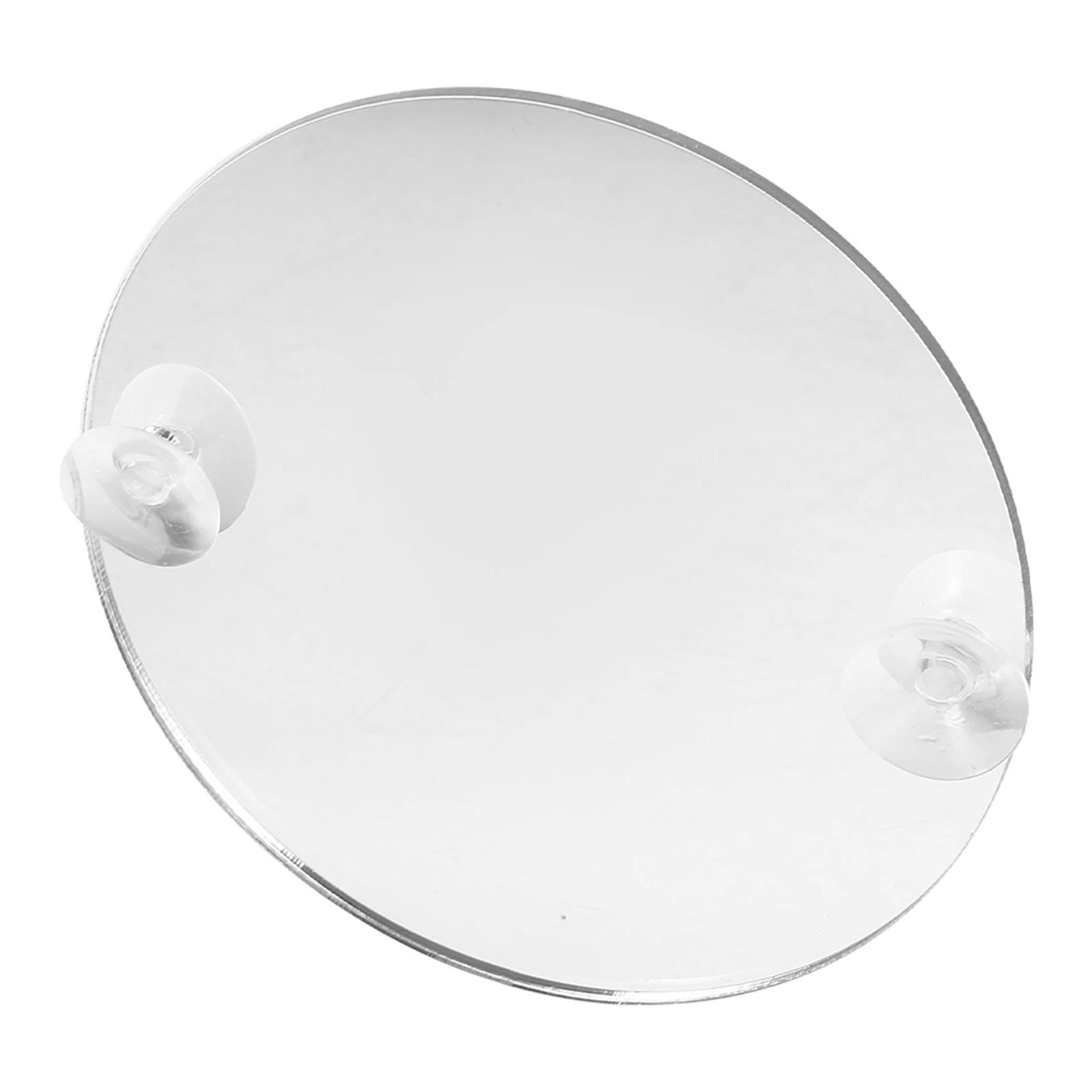 

Betta Fish Training Mirror Single Side Acrylic Aquarium Decor with Suction Cup for Tank Wall Attachment Smooth Hard Surface