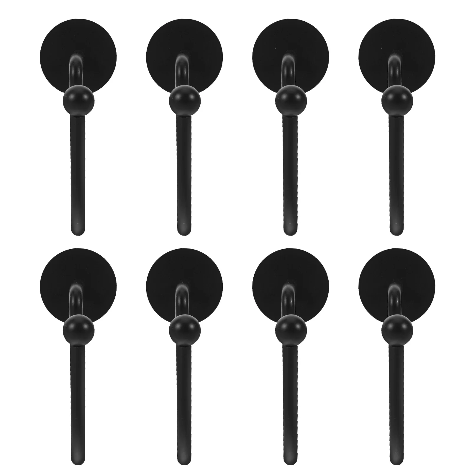 

24Pcs Modern Black Metal Shower Curtain Hooks Construction for Heavy Curtains Rustic Farmhouse Style Shower Curtain Hook