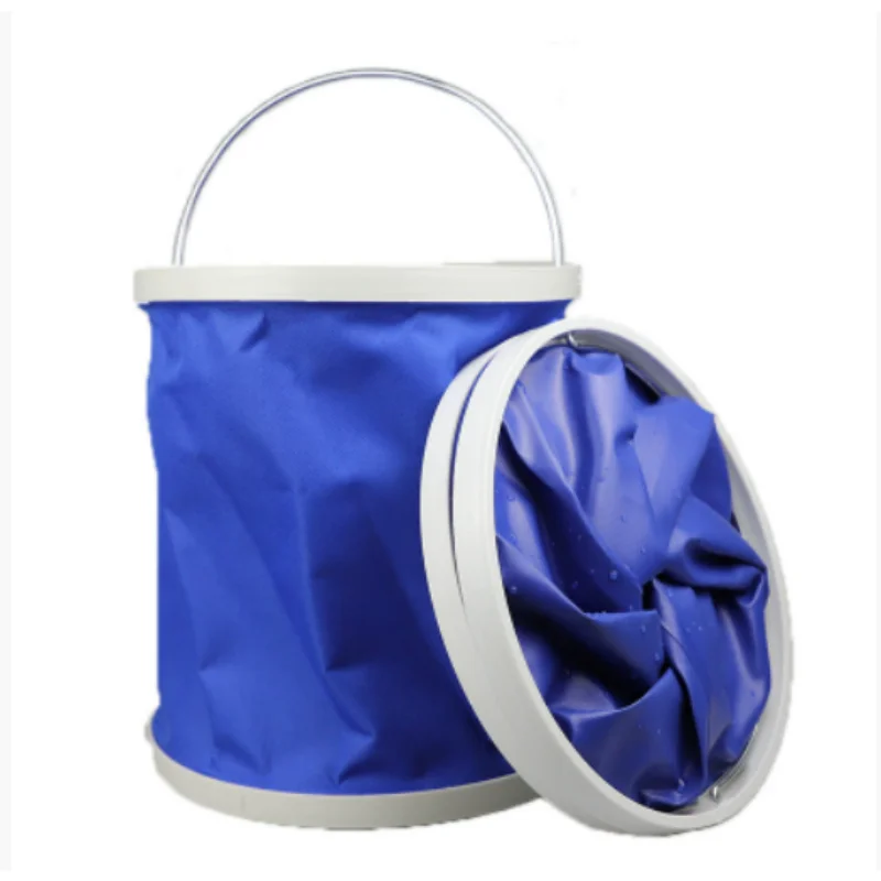 

ISURE MARINE Car Wash Folding Bucket 11L Car Portable Outdoor Travel Multi functional Bucket Car Cleaning Tool