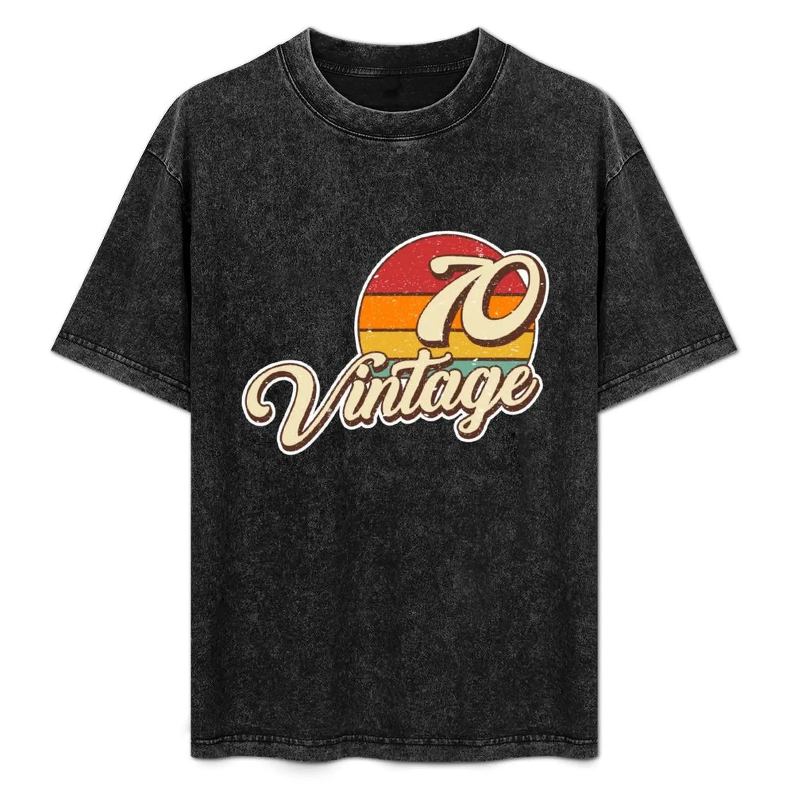 

Vintage 1970 50th Birthday T-Shirt aesthetic clothes oversized t shirt Men's t-shirt