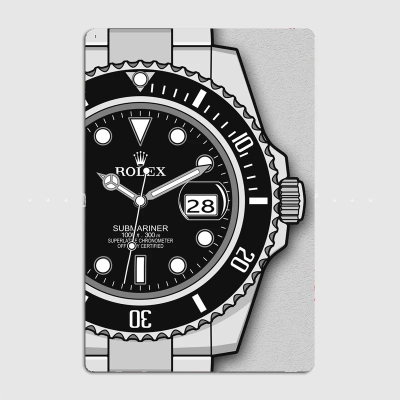 Submariner Precision And Luxury iconic WATCH Watches Style Metal Poster Custom Club Tin Sign Indoor Home Wall Decor Room Decor