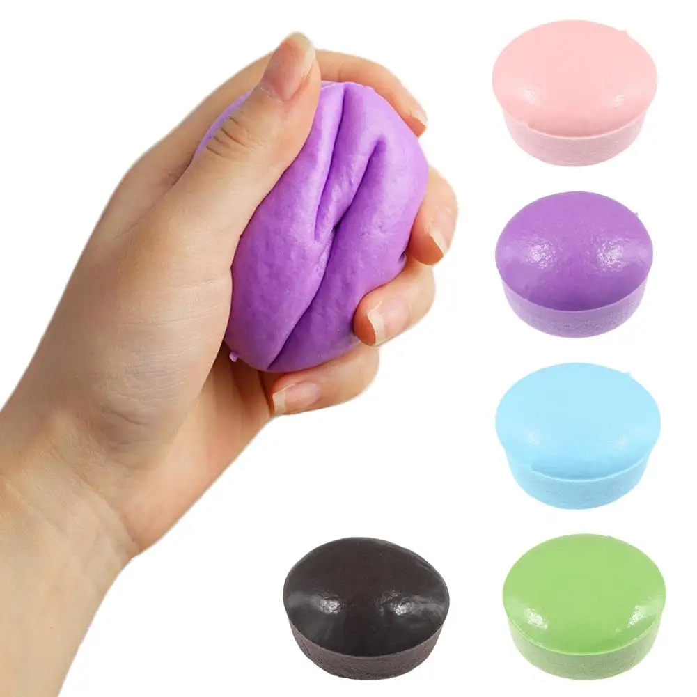 

Super Soft Purple Sweet Potato Kneading Fun Custard Bun Sticky Color Little Cake Slow Rebound Pinch Decompression Toys