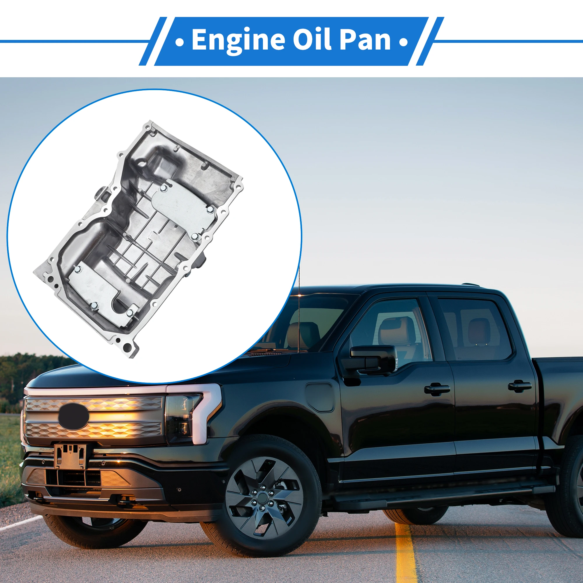 

UXCELL No.6M8G6675AC Масляный поддон двигателя для Ford Fusion S Бензин L4 2.3L 2006-2010 Алюминий