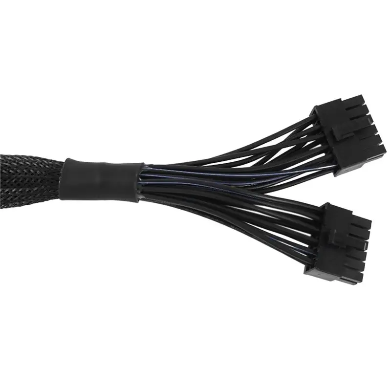 ABUO 12VHPWR Modular Cable 2X12-Pin to 16 Pin PCI-E 5.0 12VHPWR 600W 60cm for RTX 4090/4080/4070 Be Quiet PSU ATX 3.0 12+4PIN
