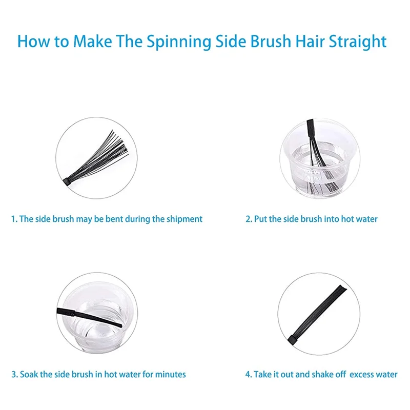 ل Ilife V5S/V5S Pro/V50/V5/X5/V3S/V3S Pro/V3L ملحقات المكنسة الكهربائية مرشح فرشاة جانبية