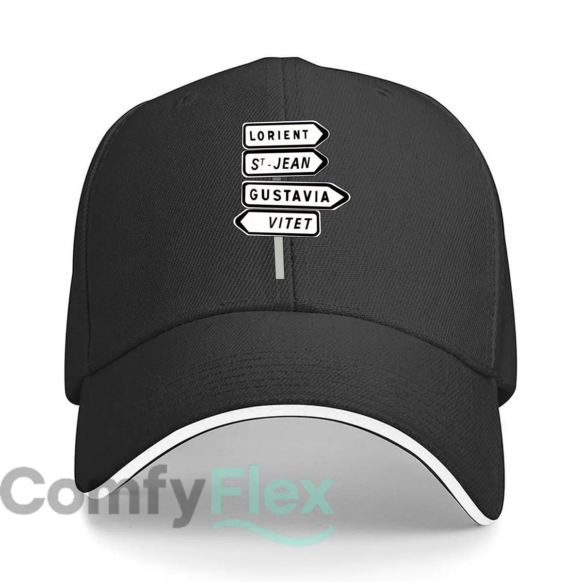 Lorient Route French Countryside Drive Sandwich Baseball Cap For Womens Unisex Female Beach Dad Hat Hip Hop Snapback Cap