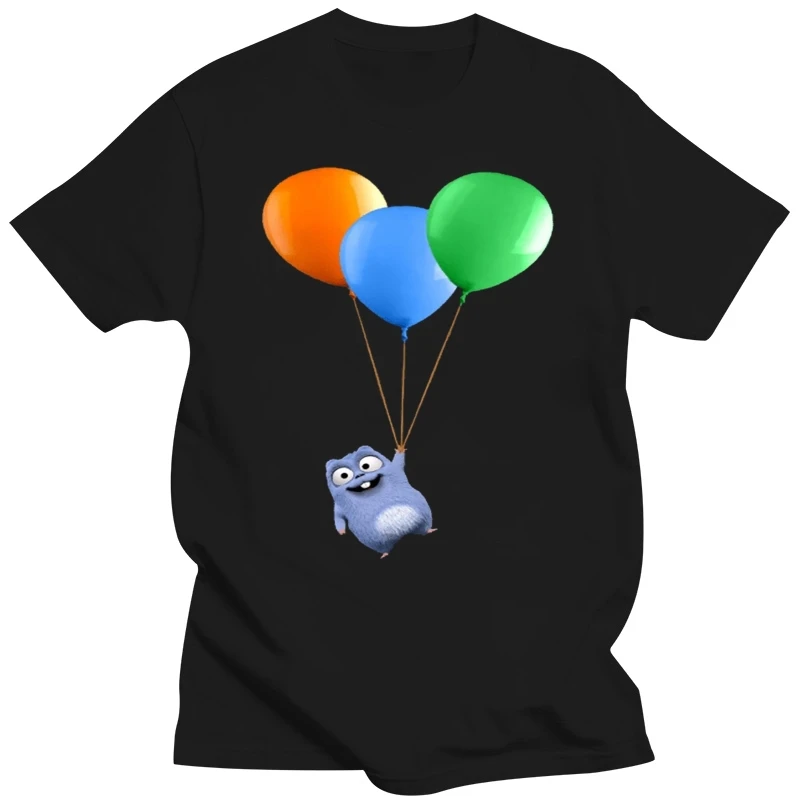 Colorful Balloon T Shirts Naughty Lemming Cute Animal T Shirts For Men Youth Man Love Anime Tshirt Boy Spring Free Delivery