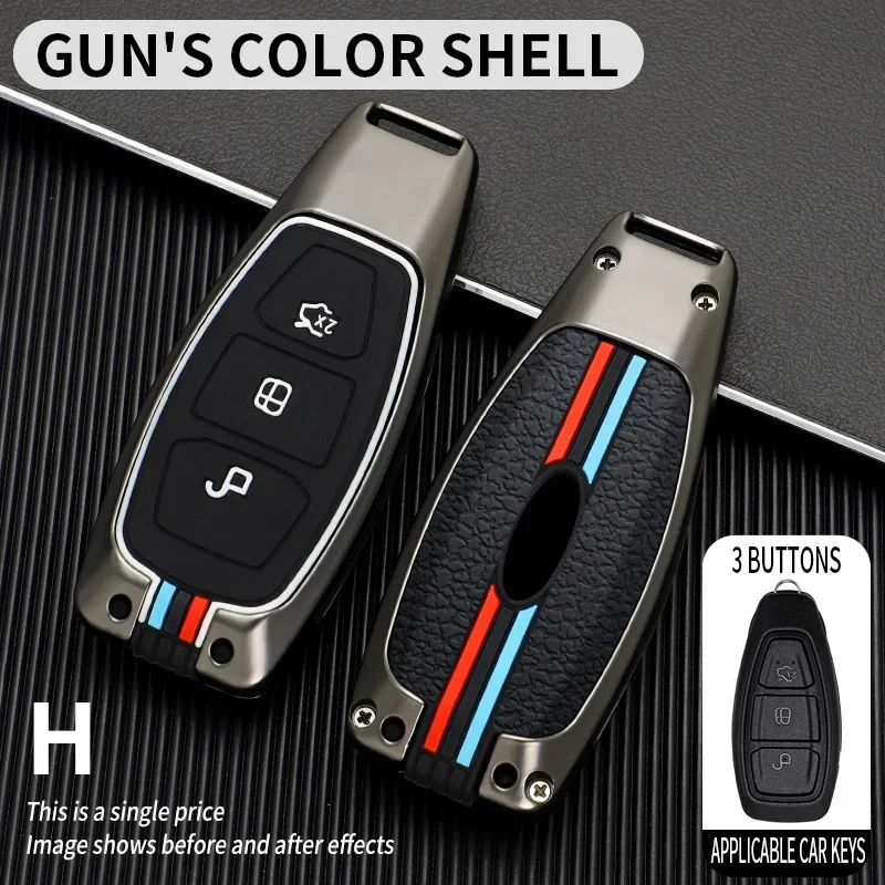 Car Remote Key Case Cover Shell Fob for Ford Focus 3 4 ST Fiesta Fusion Kuga Ecosport Mondeo MK3 MK4 Protect Accessories