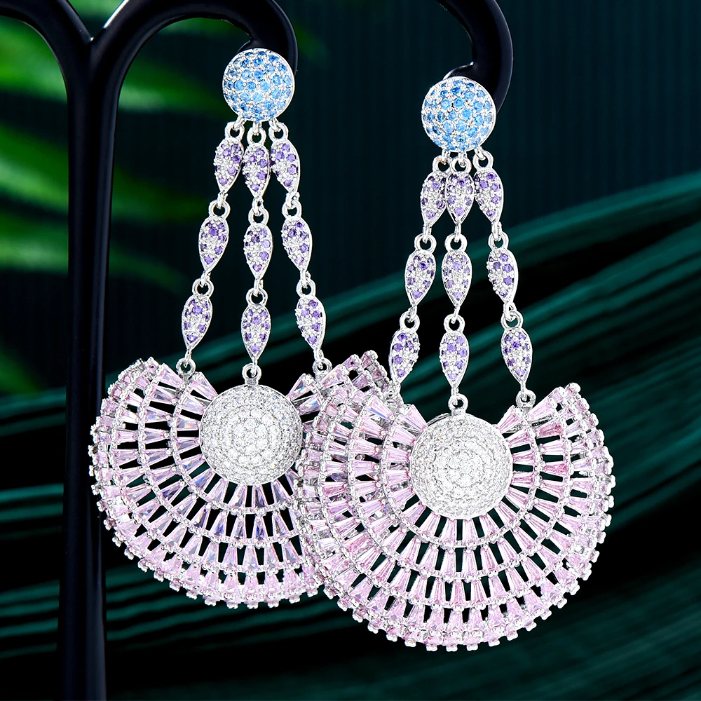 

GODKI 64mm New Trendy African Geometry Earrings For Women Wedding Party Indian Dubai Bridal Jewelry boucle d'oreille femme Gift