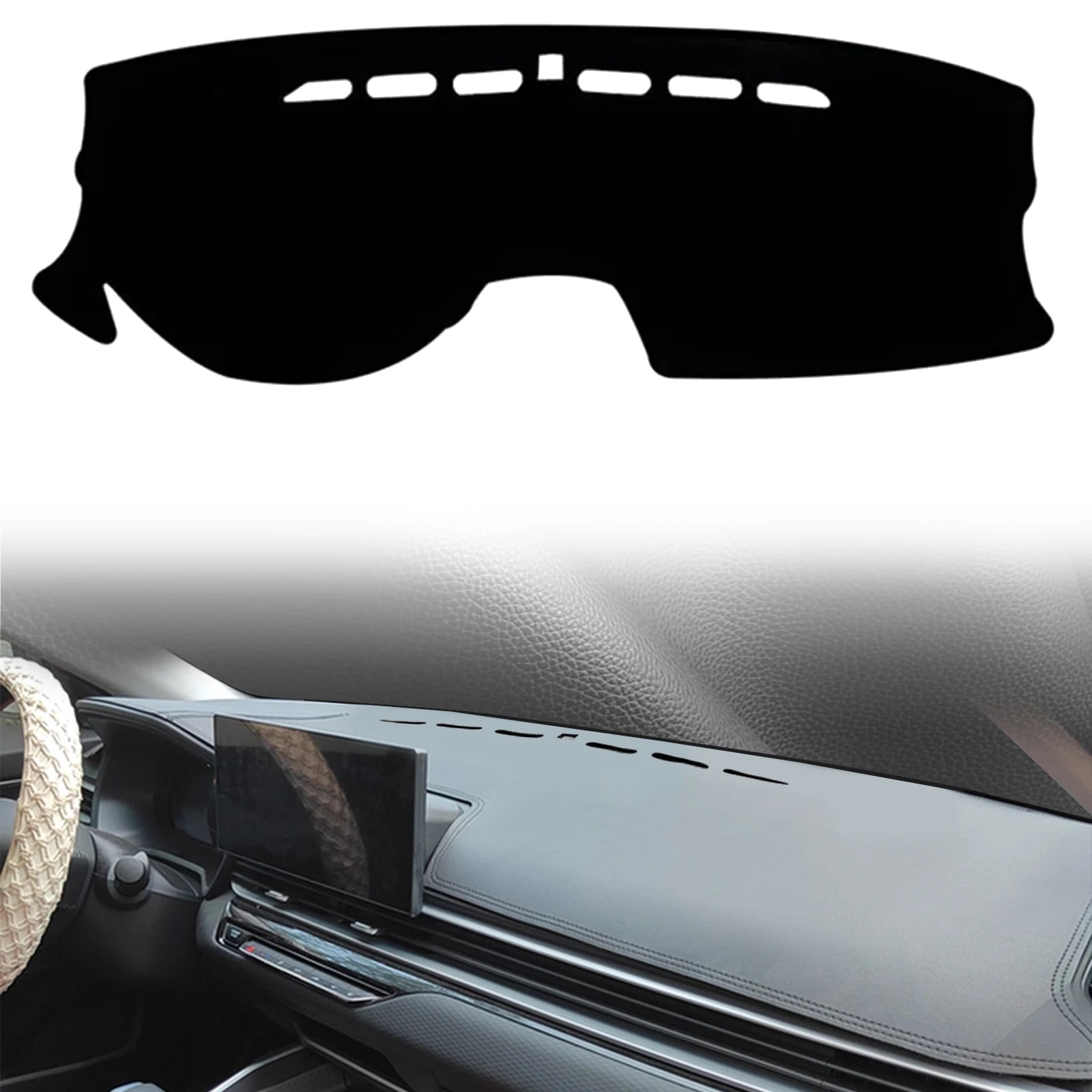 

fit for Geely Emgrand 4th Gen 2026-2022 Dashmat Dashboard Cover Pad DashMat Sunshade Protective Carpet Car Leather Accessories