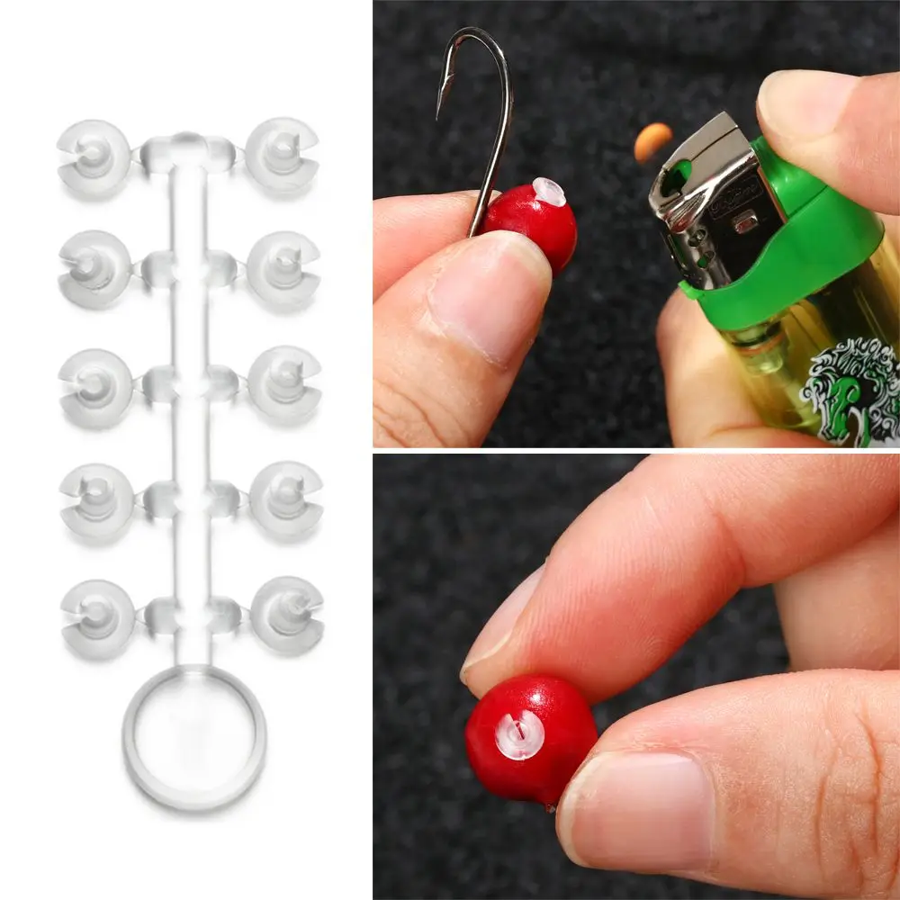 10 Cards Carp Fishing Bait Stopper Holder Pop Up Boilies Fishing Rig Accessories Carp Line Aligner Floss Cap For Carp Equipment