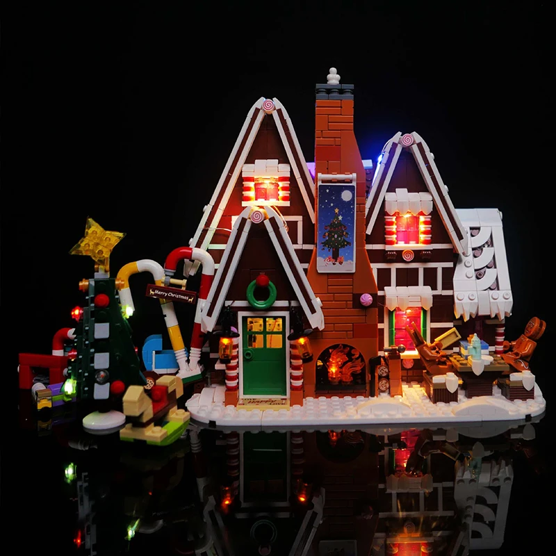 RC DIY LED Light Kit For LEGO 10267 Gingerbread House Building Block Set（Only LED Light,Without Blocks Model）