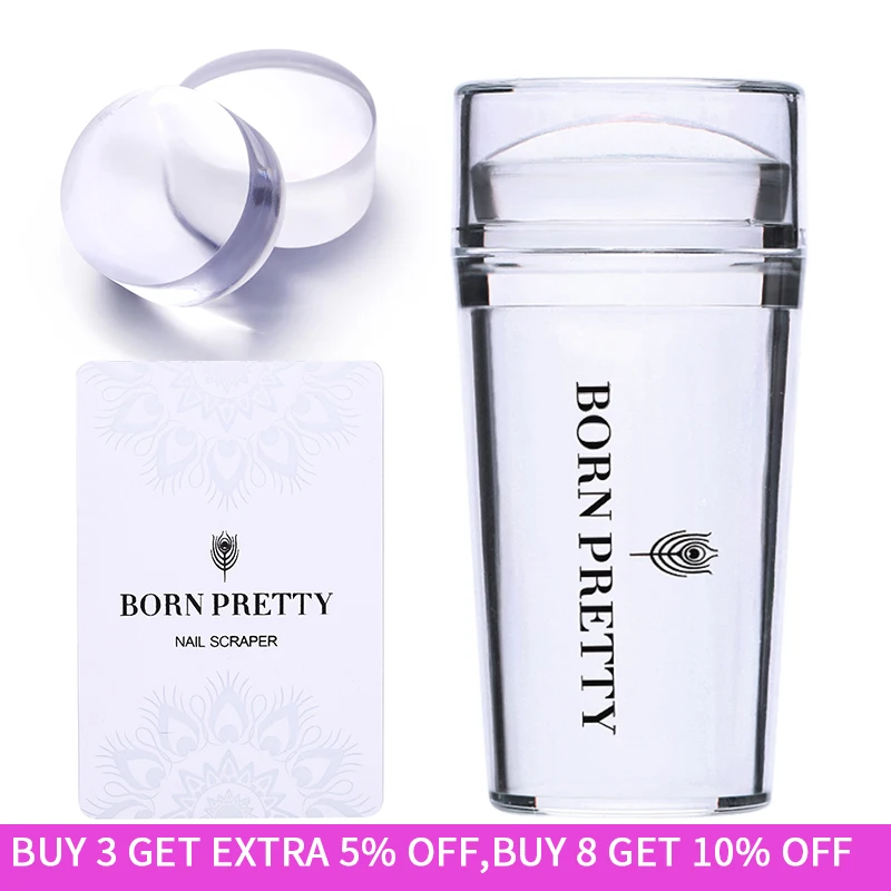 Silicone Nail Art Stamper with Cap