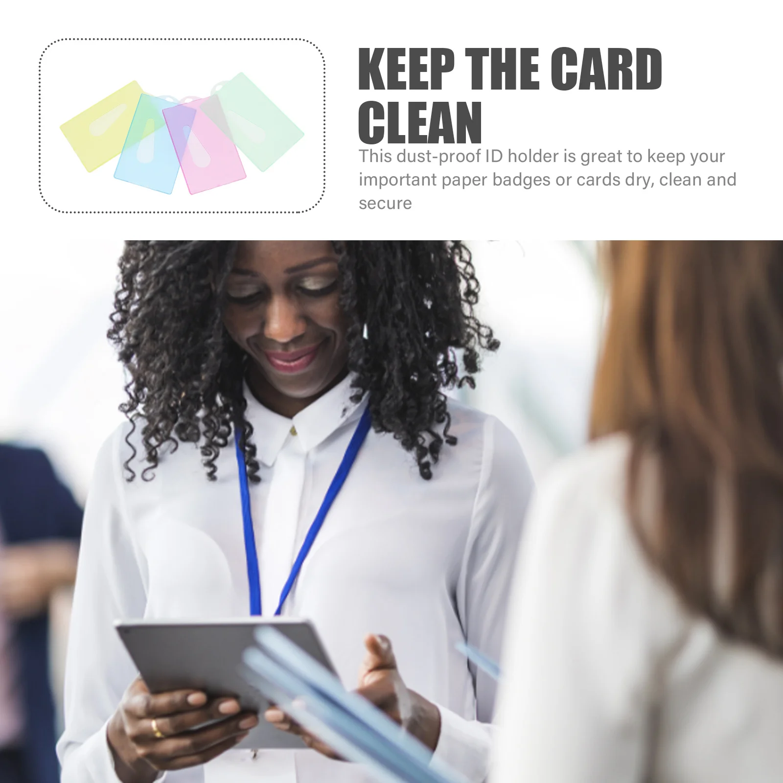 40 قطعة حاملي بطاقات البنك المضادة للمغناطيسية خفيفة الوزن المحمولة معرف شارة حماة بطاقات الهوية حامل بطاقات غطاء شارة حامل