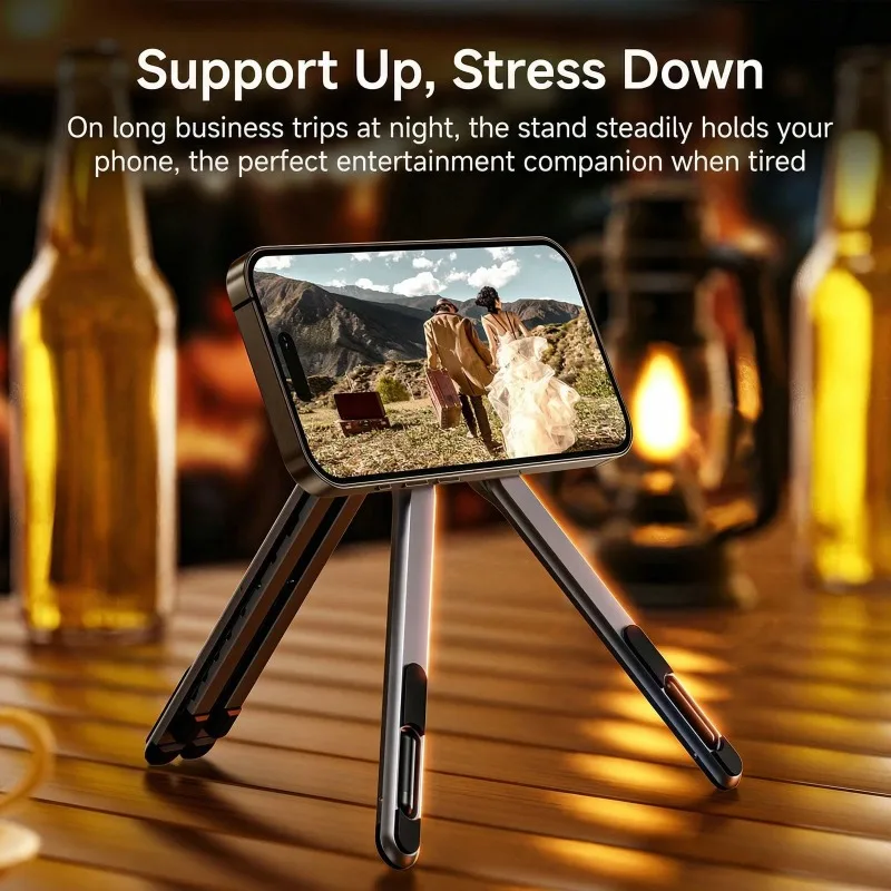 Magnetic Phone Laptop Table Stand Foldable Portable Computer Support Holder for Phone Pad Tablet Laptop Desktop Stand for Travel