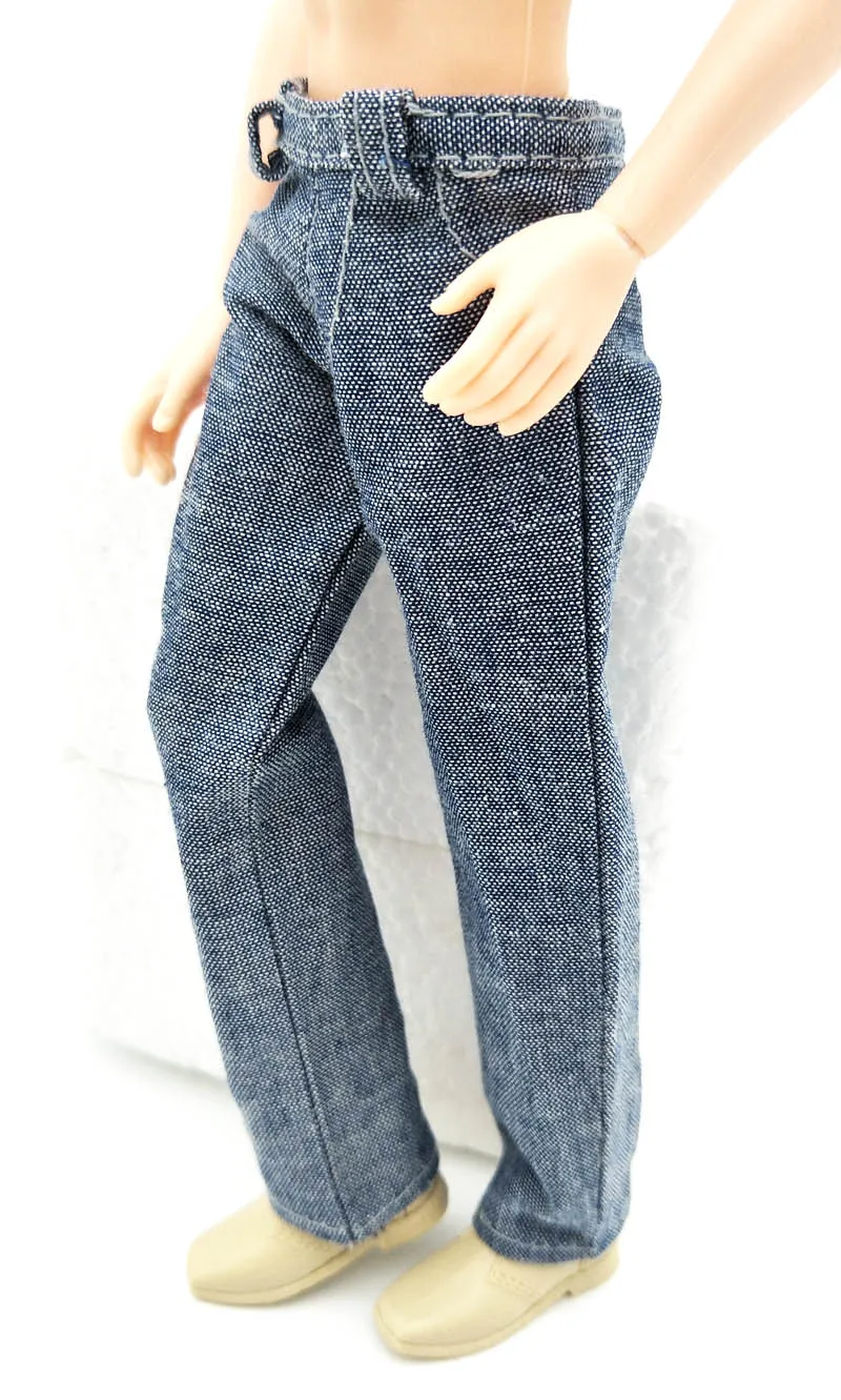 High Quality 1/6 Doll Clothes Jeans Pants For Ken Doll Trousers For Barbie\'s Boyfriend Ken Prince Male Doll Casual Wear