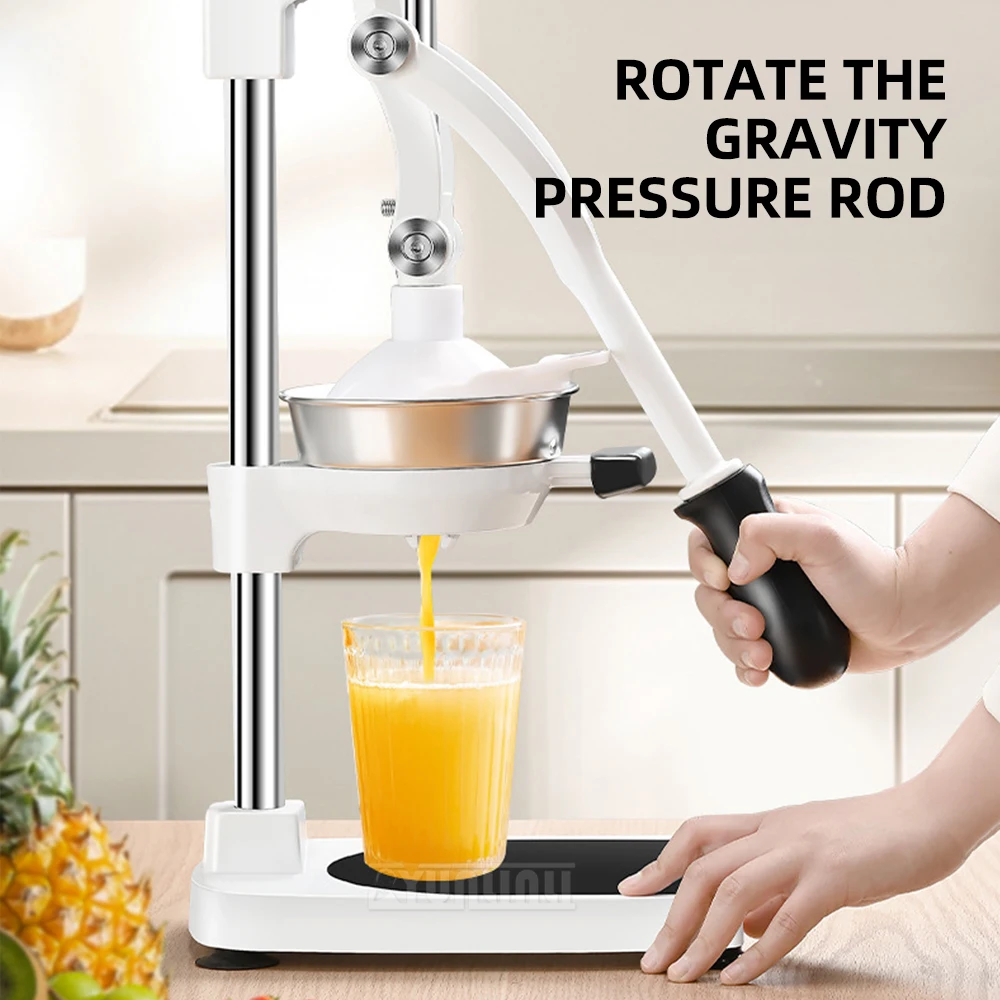 ماكينة عصارة البرتقال الطازجة التجارية، عصارة يدوية، كشك صغير مضغوط يدويًا