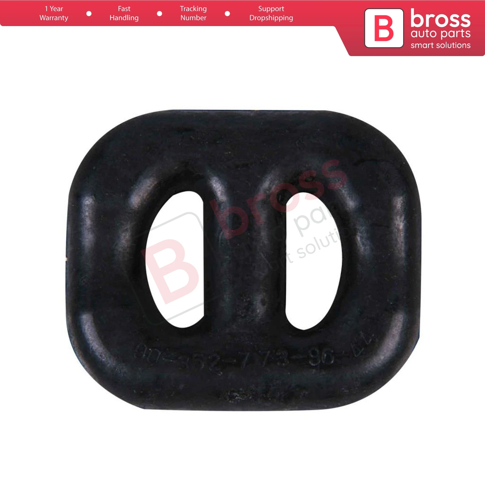 Bross Auto Parts BSP6 1 Piece Exhaust Rubber Rear Clamp Silencer for Saab Daewoo Opel: 852723 Applications:OPEL Calibra A