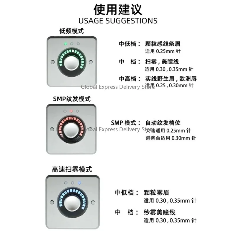 Embroidery Machine Pattern Hairline Floating Lip Pattern Line Eyebrows Tattoo Full Polishing All-in-One Machine