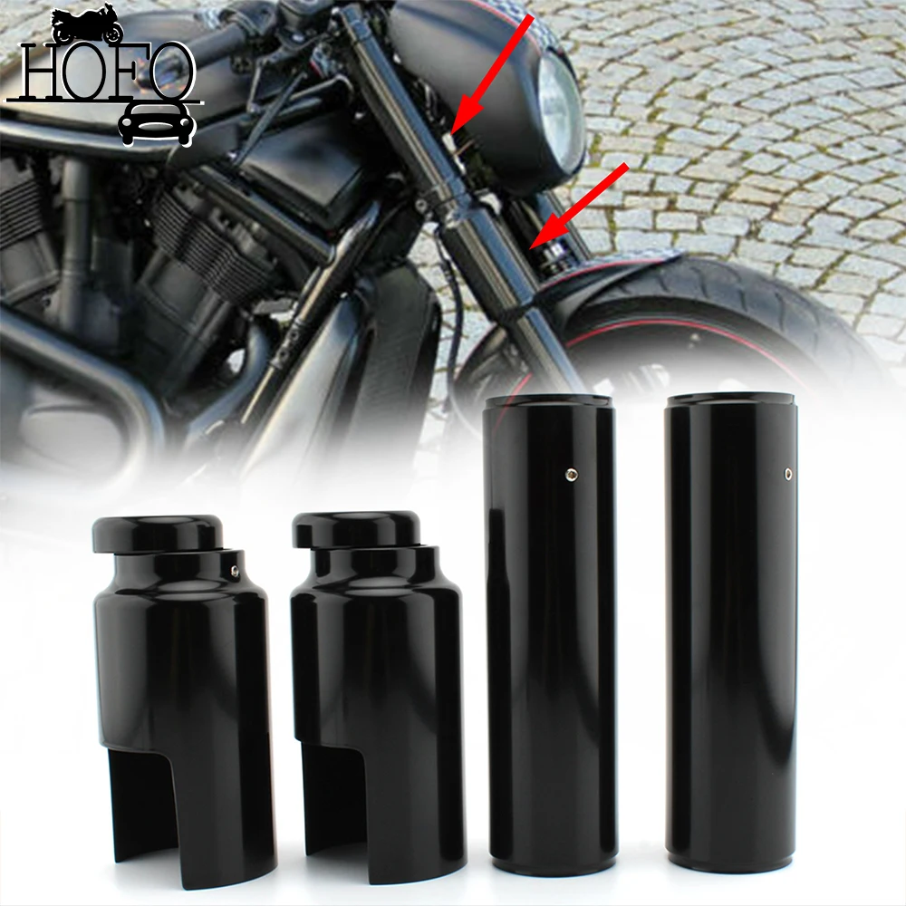 

For Harley V-ROD Night Rod Night Rod Special 2007-2011 Motorcycle Upper Lower Front Fork Shock Absorber Cover Protective Sleeve