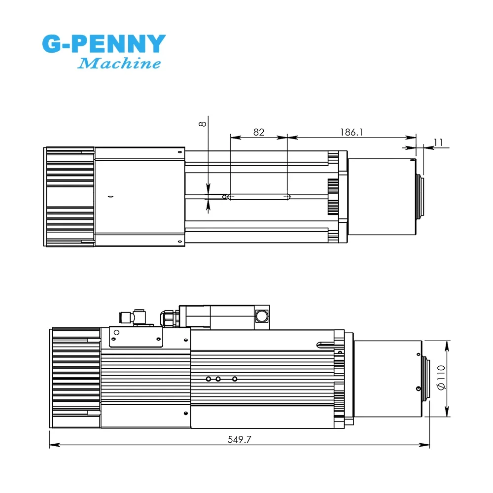 Gpenny Customization 9kw ATC spindle 220v/380v Automatic tool change spindle Ceramic bearings cnc atc spindle motor iso30