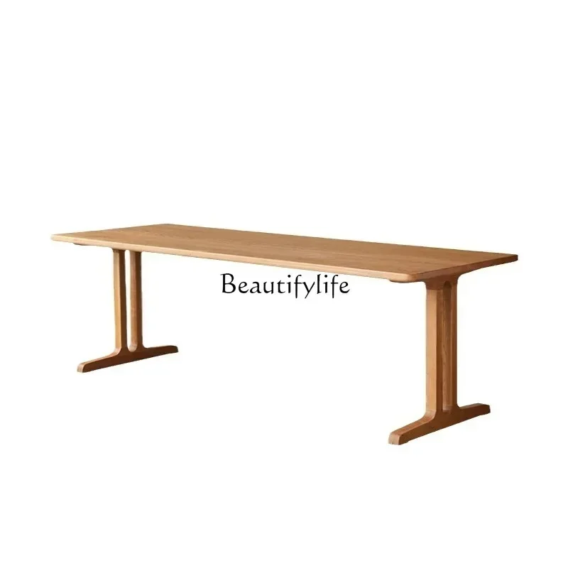 

New Arrivals New styleLiving room long desk workbench solid wood large board table cherry woodss 7304