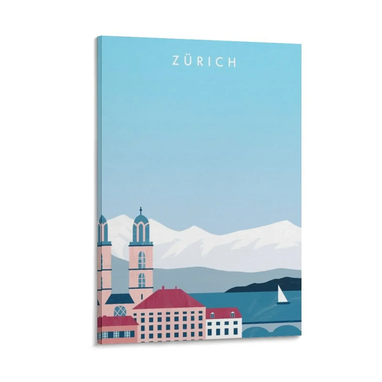 

Zurich Travel Poster Canvas Painting aesthetic room decor home decoration luxury posters anime