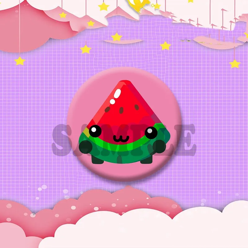 Niedliche Lustige Obst-Querschnitt-Brosche Erdbeere Tomate Cartoon-Anstecknadel Taschen- und Schuh-Ornamente Handgemachter Schmuck Accessoires Geschenk – Detail 3