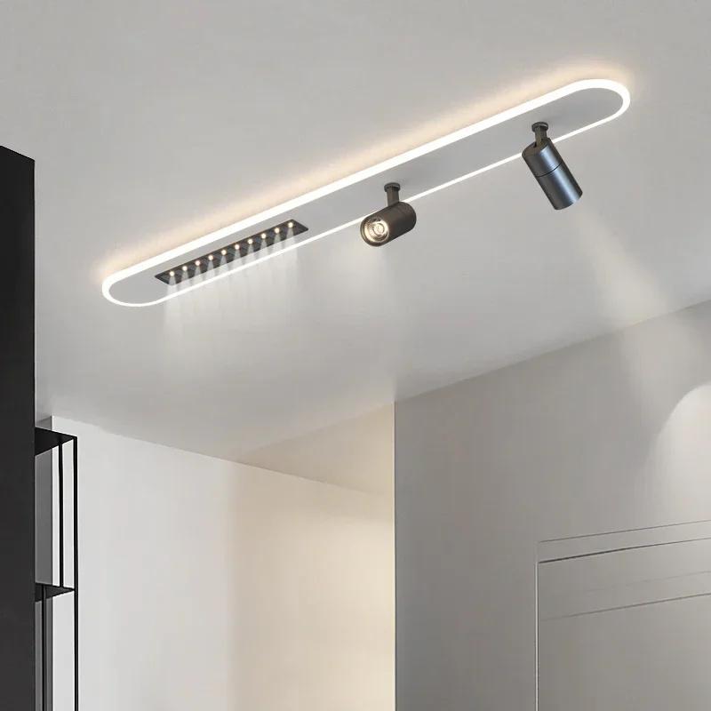 SANDYHA Stylish Modern LED Track Spotlight Ceiling Light Minimalist Design for Home Decor Living Room Entryway Cloakroom