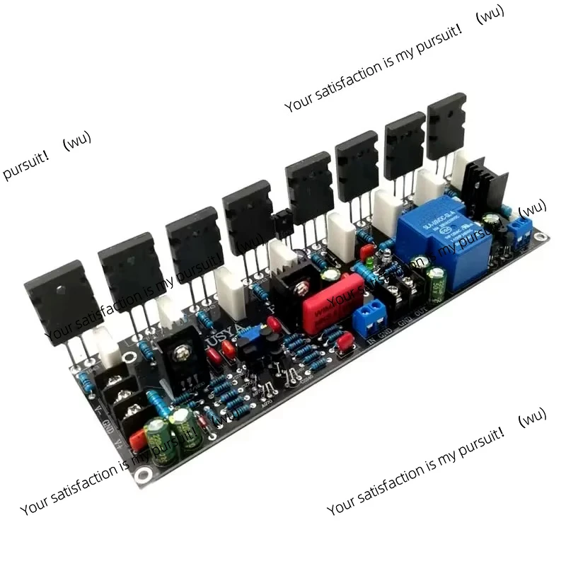Upgraded Mono 400W Tube 2SC5200 + 2SA1943 20-90V High Power Audio Amplifier Board with Speaker Protection