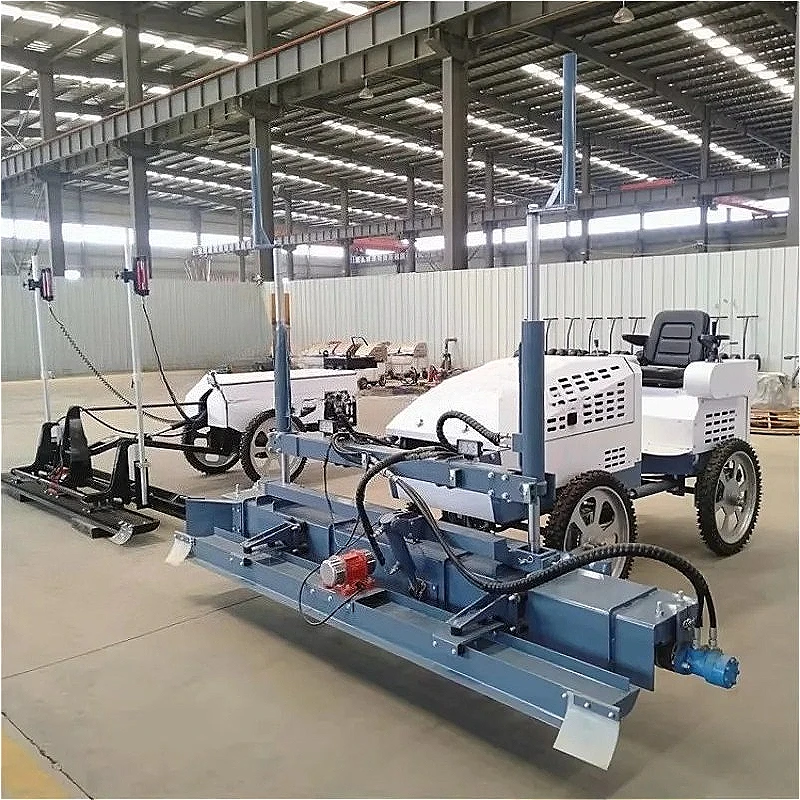 Laser Concrete Screed Hydraulic Vibration Floor Leveling Telescopic Boom Paving Thickness 300mm for Logistics Center Floor Cutom