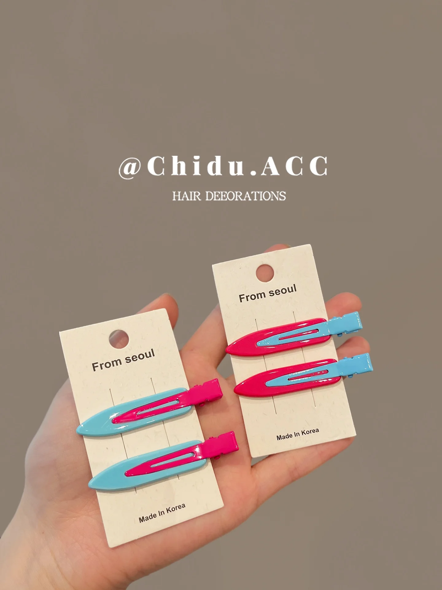 presilha-bb-gota-de-Agua-dopamine-color-block-acessorio-de-cabelo-versatil-e-moderno-para-estudantes-estilo-basico-simples