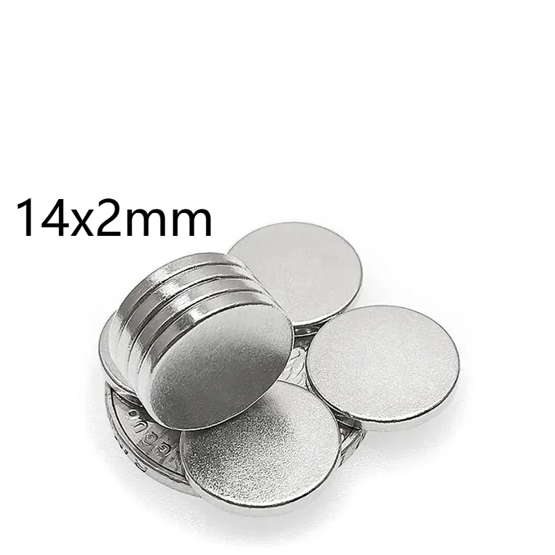 5/10/20/50/100/200PCS 14x2mm Round Magnets  14x2mm Strong Powerful Magnetic for Fridge,DIY,Building,Scientific,Craft,Education