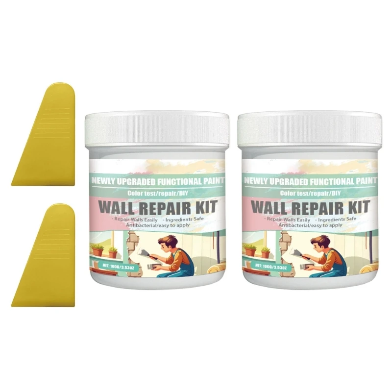 Effective Crack Hole Repair Cream Dry wall Patches Repair Pastes Fast Drying AntiCracks Formula for Office Renovations