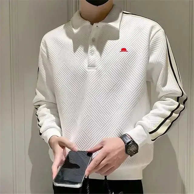 Men Golf Shirts 2025 New Spring Long Sleeve Top Men Golf Wear Golf T-shirt Polo Tennis Shirt Casual Classic Round Neck Golf Top